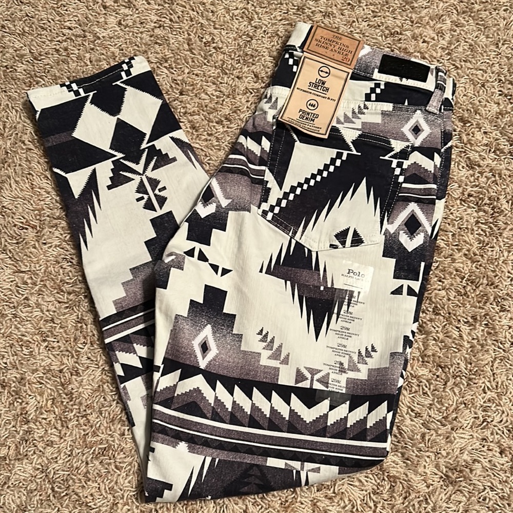Polo Ralph Lauren- Women’s Aztec Skinny High Rise Ankle Jeans- Size 29R